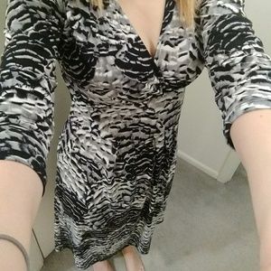 Black n' White Animal Print Chaus Dress!